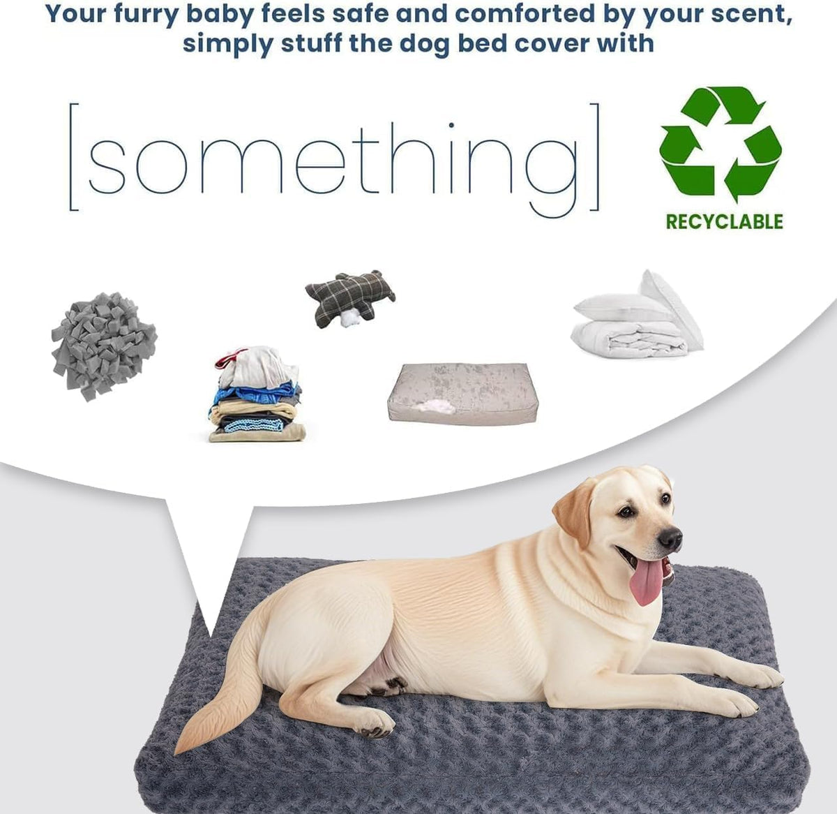 Faux Fur Dog Bed Covers – Ultra Soft Rose Velvet, Removable & Washable, Cozy & Durable,Large Pet Bed Cover Only (No Filling)