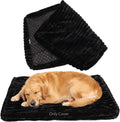 Faux Fur Dog Bed Covers – Ultra Soft Rose Velvet, Removable & Washable, Cozy & Durable,Large Pet Bed Cover Only (No Filling)